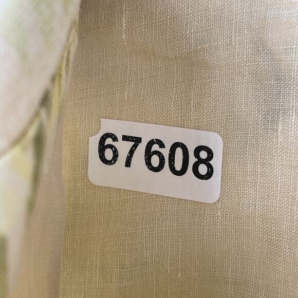 TOMMY BAHAMA Shirt Mens M Linen Floral Hibiscus Tropical Camp Short Sleeve Green - Picture 13 of 13